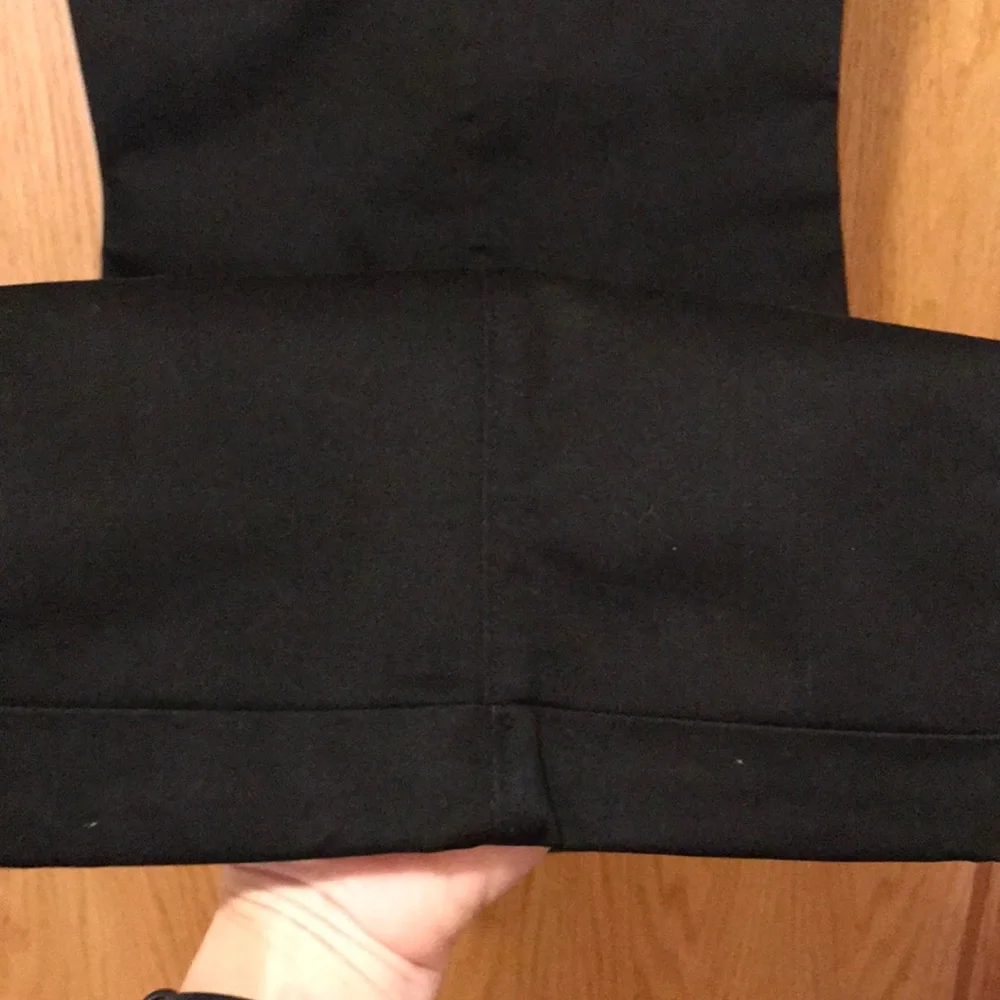 Savane MOTION TSI black cuffed cotton twill stretch chino pants 36 x 32 men